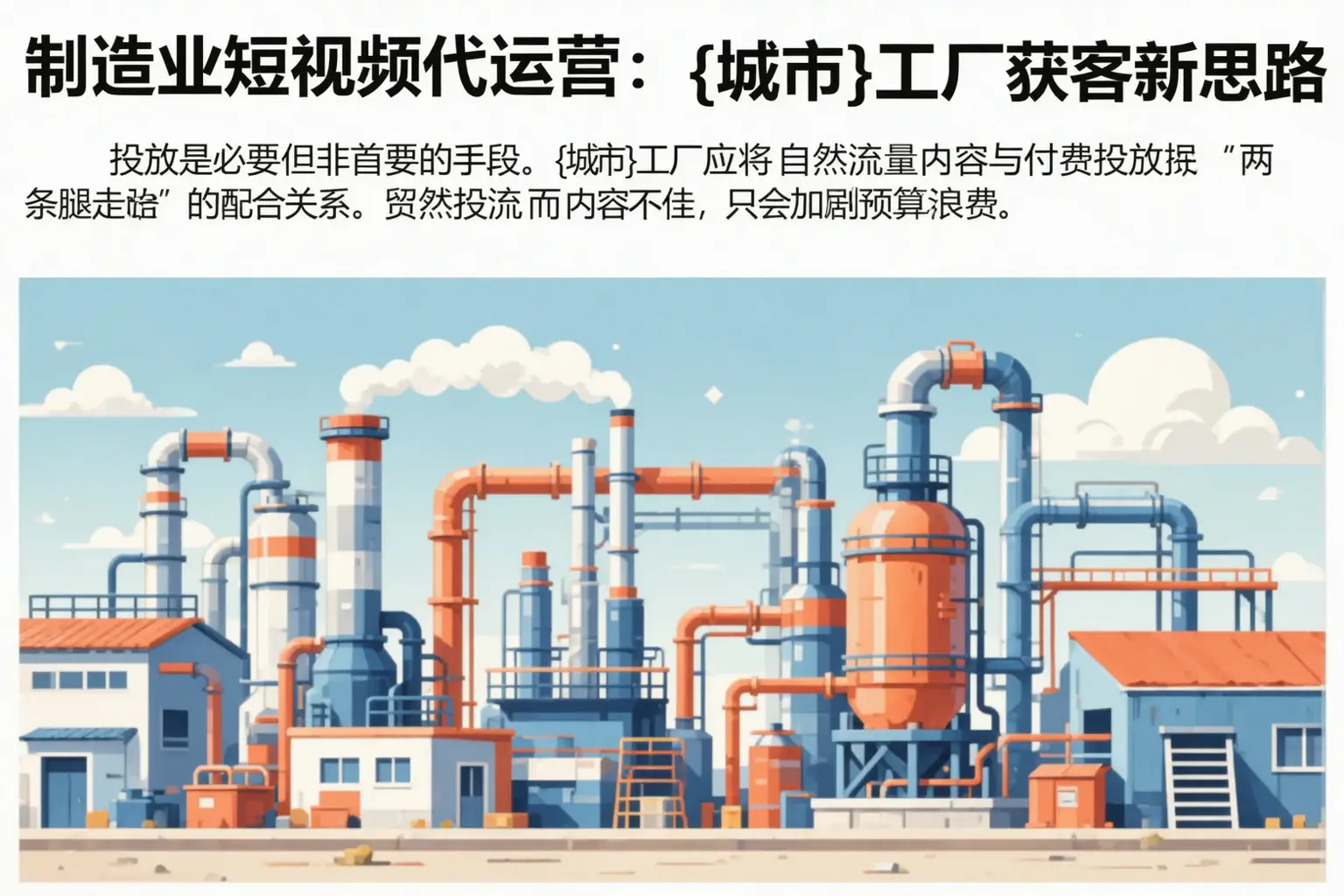 制造业短视频代运营：小店工厂获客新思路